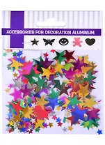 Пайетки в пакете (10 гр) звёзды микс  цветов (11-00815-8)