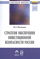 Стратегия обеспечения инвестиционной безопасности России: теория и  методология