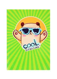 Книга для записей А5 100л "Super Cool 4" 7БЦ, глянц.ламинация, дизайнерск.блок