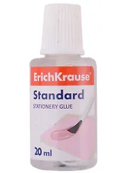 Клей канцелярский 20мл "Standard" с кисточкой, ErichKrause