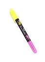 Текстовыделитель Pentel, Twin Checker, двухсторонний жёлтый, розовый 3,5 мм