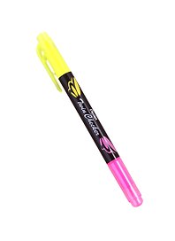 Текстовыделитель «Twin Checker» жёлтый, розовый 3,5 мм, двухсторонний, Pentel
