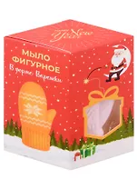 Новогоднее мыло в подарочной коробочке с Дедом Морозом Варежка (60 г) (ZT06038232)