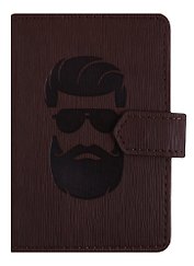 Визитница 24 карточки, "Beard" иск. кожа, In Folio