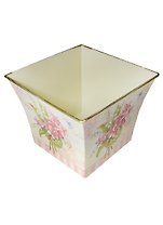 Кашпо Ландыши и фиалки металл (19х19х15) (730-072)