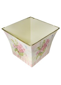 Кашпо Ландыши и фиалки металл (19х19х15) (730-072)