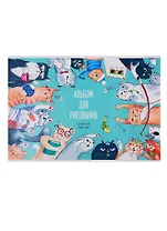 Альбом для рисования Феникс+, "Котики", А4, 12 листов, на скрепке