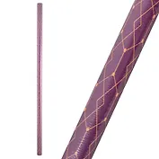 Бумага упаковочная 70*100см "Желтый орнамент на бордовом" глянц., инд.уп.