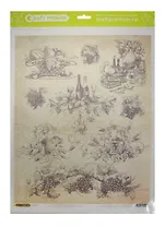 Рисовая бумага для декупажа Craft Premier, A3, 25г/м, Прованс.Виноград