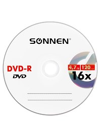 Диск DVD-R 4,7Gb 16x, Sonnen