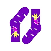 Дизайнерские носки St.Friday, размер 34-37, фиолетовый