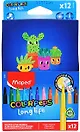Фломастеры 12цв "COLOR'PEPS LONG LIFE", суперсмываемые, картонный пенал, блист., Maped