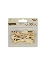 Деревянные элементы Стрелы Амура (8998) (8шт) (Рукоделие) (блистер)