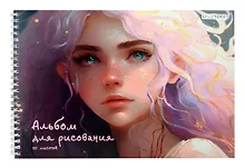 Альбом для рисования «Нежная» Listoff А4, 40 листов, спираль