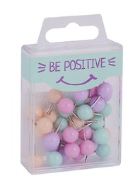 Кнопки-гвоздики Be positive, 40 штук, пастельные, в ассортименте