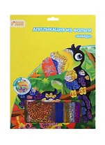 Набор д/творч. Аппликация из фольги Какаду (95235) (20х25см) (лист из фольги/20шт) (Color Puppy) (5+) (упаковка)