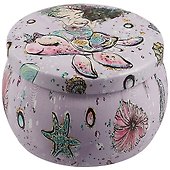 Шкатулка круглая Море (пастель с золотом) (металл) (7см) (12-09412-03563-36) - 0