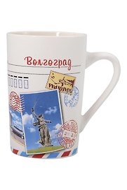 Кружка фарфор матовая Волгоград, марки (350мл) (065-4-80ST-CL)