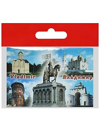 Магнит Владимир Памятник Крестителям (металл) (02-66K)