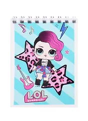 Блокнот А7 40л кл. "LOL" спираль, полн. УФ-лак