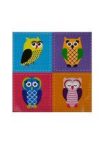 Блок бумаги 75*75 самоклеящийся "Совы.Owls-2", 50л, Принтстик