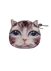 Кошелек мягкий Кот большие глаза (11х10) (306764)