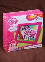 Кпп-002 Фреска Картина из песка Hasbro My Little Pony Милая Пинки Пай (LORI ) (набор д/творч.) (4+) (коробка)