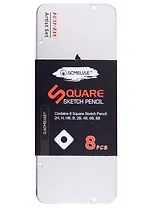 Карандаши ч/гр 8шт ACMELIAE, 2Н-8В, мет.кор.