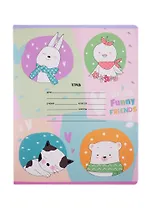 Тетрадь в крупную клетку BG, Funny friends, 12 листов, в ассортименте