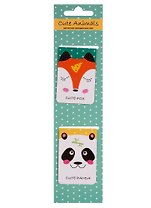Магнитные закладки «Cute animals», мятные, 2 штуки