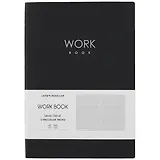 Книга для записей В5 60л лин. "Work book. No 1" иск.кожа, инт.переплет, тиснение фольгой, инд.уп.