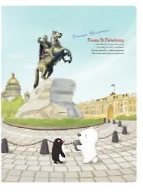 Папка на 20 карм. А4 Comix 0,55мм TRAVELLING Санк-Петербург