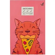 Скетчбук А5 40л "Awww!" белый офсет, 100г/м2, склейка