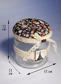 Шкатулка  Прованс Баночка (11х11х12) (222-059)