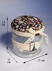 Шкатулка  Прованс Баночка (11х11х12) (222-059)