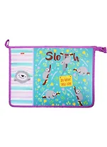 Папка для тетрадей А4 "Ленивцы" молния, пластик