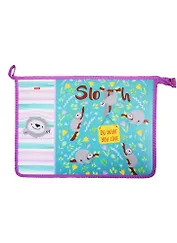 Папка для тетрадей А4 "Ленивцы" молния, пластик