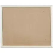 Рама со стеклом, белая с золотом, 40 х 50 см