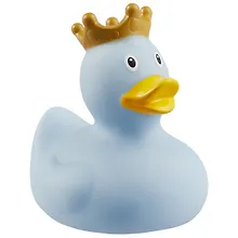 Игрушка для ванной, уточка резиновая FUNNY DUCKS "Уточка в короне голубая" (1927)