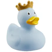 Игрушка для купания LiLaLu Уточка в короне голубая