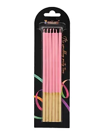 Набор свечей для торта Pink (розовые) (6шт) (15см) (12-7color-candle_13)