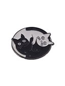 Значок «Коты Инь-Ян», металл, Pin Joy - 1