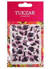 Набор для творчества, Tukzar, Наклейки-стразы акриловые 9*15см 37шт