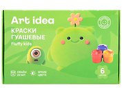 Гуашевые краски 6 цветов, 20 мл, Art idea