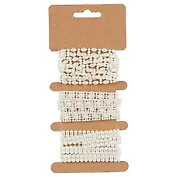 Бусины тесьма на карточке, 3в*1м, бусины