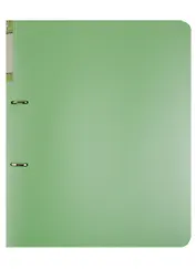 Папка 2кольца A4 "Gems" зеленый, пластик 0,7мм, торц.карман