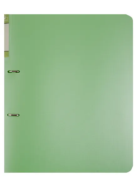 Папка 2кольца A4 "Gems" зеленый, пластик 0,7мм, торц.карман - 0