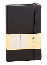 Книга для записей А5, 96 листов в линейку "Joy Book. Черный агат"