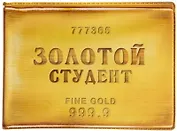 Студенческий билет пластик Золотой студент 11*8,5 см (488339)