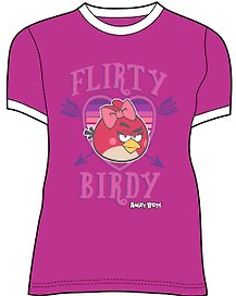Angry Birds Футболка для девочек FLIRTY (3-4 года, Фиолетовый) (TSG85-FIO-AB)